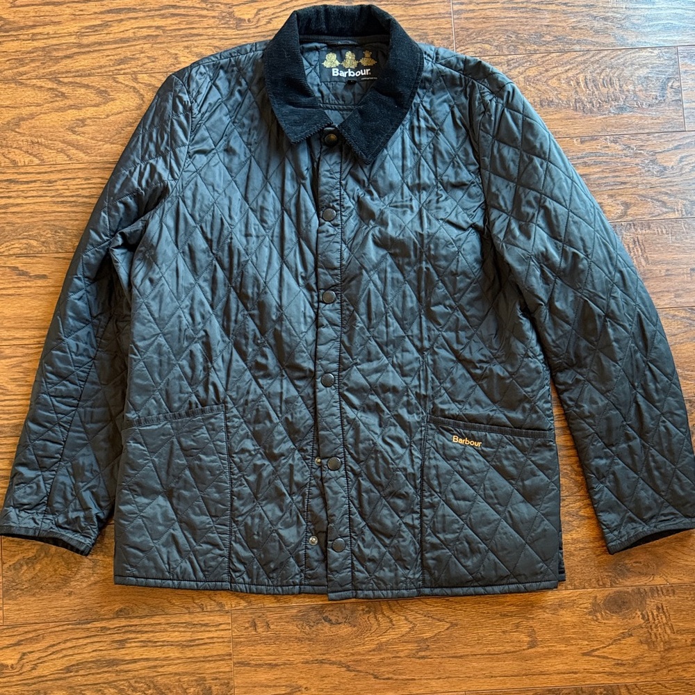 Barbour Men's Lightweight Liddesdale Black Quilted Jacket - Size Large
